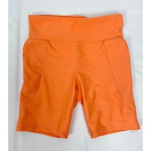 Old Navy Active Girls XL 14-16 Orange Powersoft High-Rise Bike Shorts